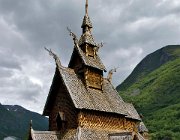 Borgund Stavkirke  (c) Henk Melenhorst : Noorwege, stavkirke, Borgund